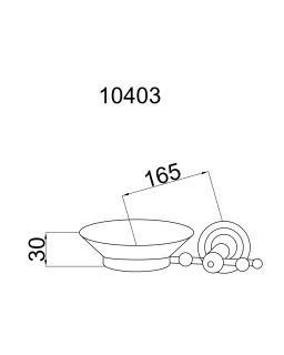 Мыльница Boheme Imperiale 10403 золото