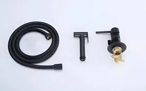 Гигиенический душ со смесителем Boch Mann Braies BM10409 чёрный