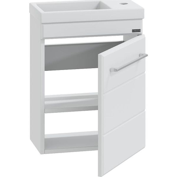 Подвесная тумба под раковину Санта Омега 207036 40 см белый