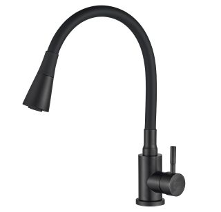 Смеситель для кухни Boch Mann Mia B BM10421 с гибким изливом чёрный Смеситель для кухни Boch Mann Mia B BM10421 с гибким изливом чёрный