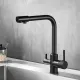 Смеситель для кухни Boch Mann Laura B BM10424 с краном под фильтр чёрный