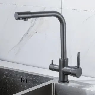 Смеситель для кухни Boch Mann Laura GR BM10425 с краном под фильтр серый Смеситель для кухни Boch Mann Laura GR BM10425 с краном под фильтр серый