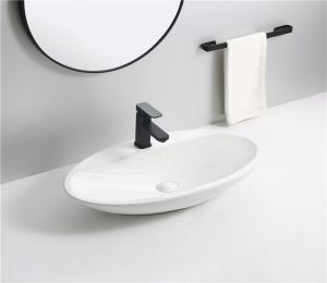 Раковина-чаша CeramaLux 9435 белая 72 см