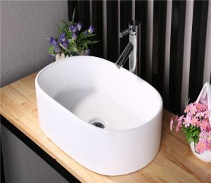 Раковина-чаша CeramaLux 9025-1 белая 56 см