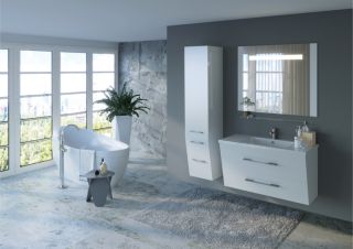 Тумба под раковину Bellezza Берта 100см белый 00000007113 Тумба под раковину Bellezza Берта 100см белый 00000007113