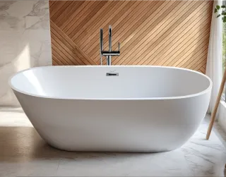 Акриловая ванна Cerutti SPA MIMI170MWI CT10504 отдельностоящая 170x80 см белый