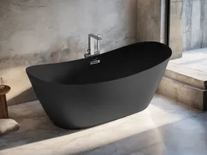 Ванна акриловая Ceruttispa Nemi MB CT10508 170x74 см чёрный матовый