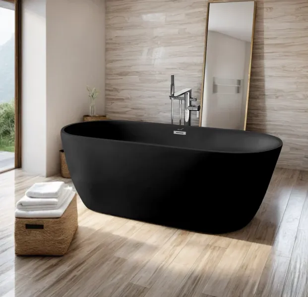 Ванна акриловая Ceruttispa d'Iseo MB CT10512 170x75 см чёрный матовый