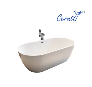 Акриловая ванна Cerutti SPA SKYE170 CT10513 отдельностоящая 170x75 см белый