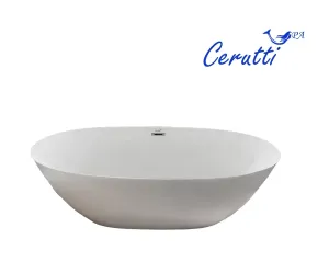 Акриловая ванна Cerutti SPA GRETA170MW CT10517 отдельностоящая 170x80 см белый