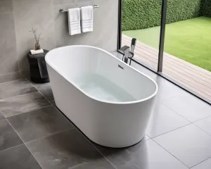 Акриловая ванна Cerutti SPA RESIA170MWII CT10520 отдельностоящая 170x75 см белый