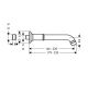 Излив для ванны Hansgrohe 16541950 Шлифованная латунь Излив для ванны Hansgrohe 16541950 Шлифованная латунь