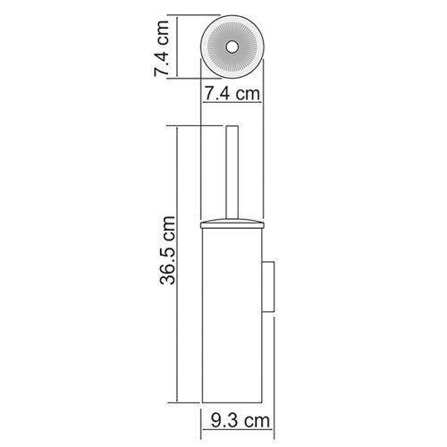Wasserkraft K-1057 Щетка для унитаза подвесная, "матовый хром" Wasserkraft K-1057 Щетка для унитаза подвесная, "матовый хром"