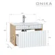 Подвесная тумба Onika Дайлер 106150 60см белый/дуб сонома