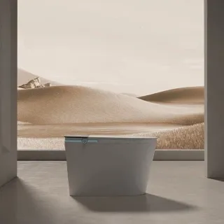 Унитаз напольный Ceruttispa Ester Smart CT10617 с дистанционным управлением белый