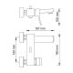 Wasserkraft Aller 1061WHITE Смеситель для ванны с коротким изливом