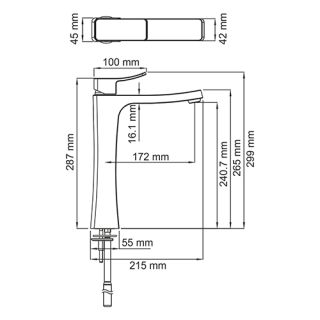 Wasserkraft Aller 1063H Смеситель для раковины Wasserkraft Aller 1063H Смеситель для раковины