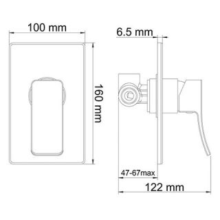 Wasserkraft Aller 10651 Смеситель для душа Wasserkraft Aller 10651 Смеситель для душа