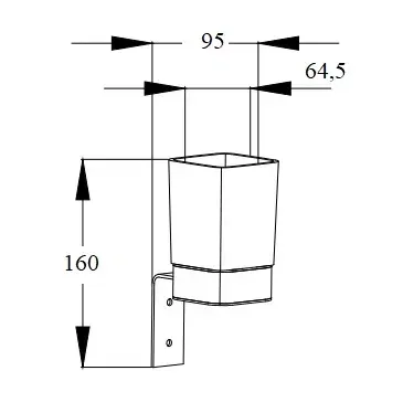 Стакан с держателем Boch Mann BM10663 хром