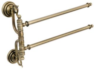 Держатель для полотенца Boheme двойной(рога) BAROCCO бронза