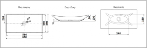 Раковина  CeramaLux 78123А белая 60 см