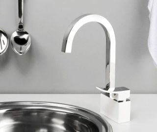 Wasserkraft Aller 1067WHITE Смеситель для кухни с поворотным изливом Wasserkraft Aller 1067WHITE Смеситель для кухни с поворотным изливом