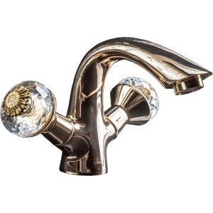 Смеситель для раковины Boheme Flora золото 291-FL