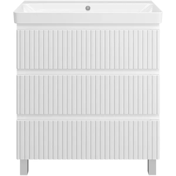 Напольная тумба под раковину Brevita Victory 75 VIC-07080-0103Я белый