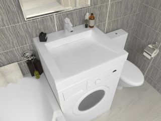 Раковина над стиральной машиной Stella Polar Берта SP-00001683 60см белый Раковина над стиральной машиной Stella Polar Берта SP-00001683 60см белый