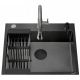 Кухонная мойка Cerutti Spa Nano Black CT12252 графит
