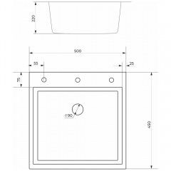 Кухонная мойка Cerutti Spa Nano Black CT12252 графит
