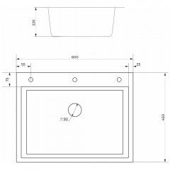 Кухонная мойка Cerutti Spa Gloria CT12250 графит