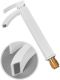 Смеситель для раковины Hansberge Cubito H2077WW белый