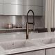 Смеситель для кухни WasserKRAFT A8897 с гибким изливом розовое золото