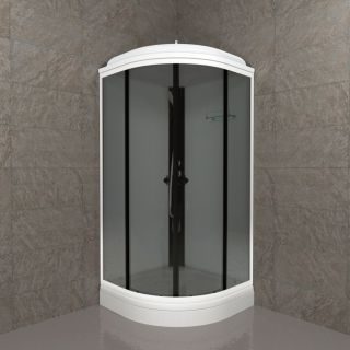 Душевая кабина Triton Грэй Щ0000067300 90x90 см профиль белый стекло тонированное Душевая кабина Triton Грэй Щ0000067300 90x90 см профиль белый стекло тонированное