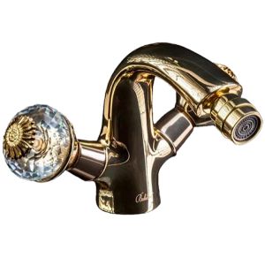 Смеситель для биде Boheme Flora золото 296-FL
