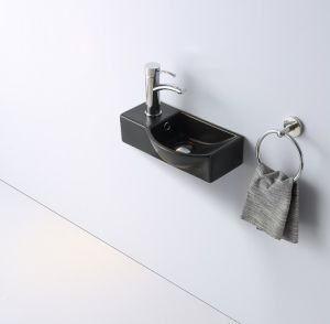Раковина-чаша CeramaLux 7947ARMB черная 41 см
