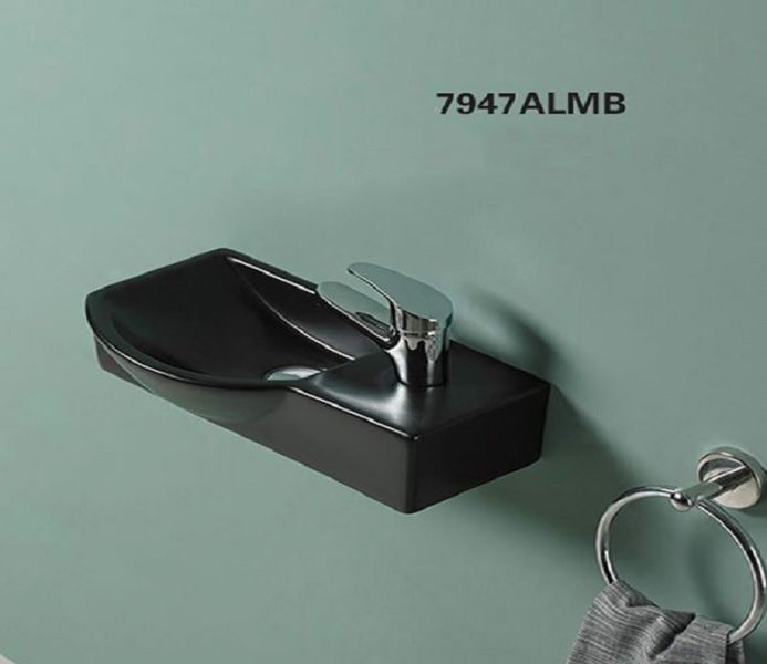 Раковина-чаша CeramaLux 7947ALMB черная 41 см