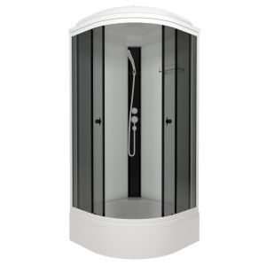Душевая кабина Triton Грэй Щ0000067301 90x90 см профиль белый стекло тонированное