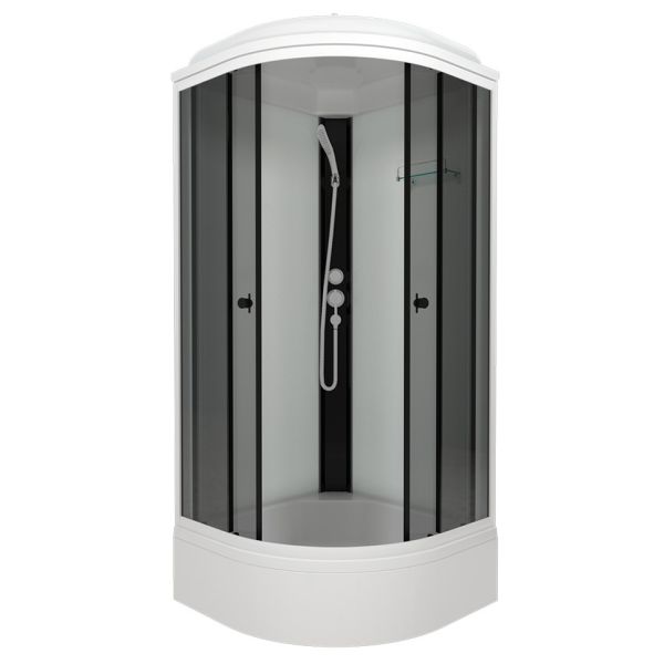 Душевая кабина Triton Грэй Щ0000067301 90x90 см профиль белый стекло тонированное