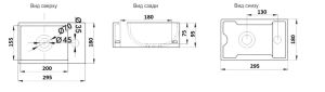 Раковина-чаша CeramaLux 9048GTL белая 29.5 см