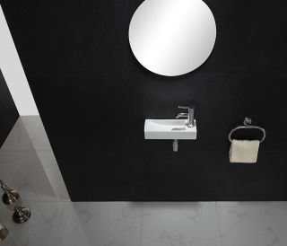 Раковина-чаша CeramaLux 9048FL белая 38 см