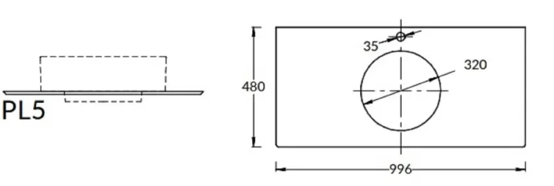 Столешница Kerama Marazzi Plaza Монте Тиберио PL5.SG507120R\100 100 см белый натуральный