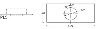 Столешница Kerama Marazzi Plaza Classic Монте Тиберио PL5.SG507120R\120 120 см белый натуральный Столешница Kerama Marazzi Plaza Classic Монте Тиберио PL5.SG507120R\120 120 см белый натуральный