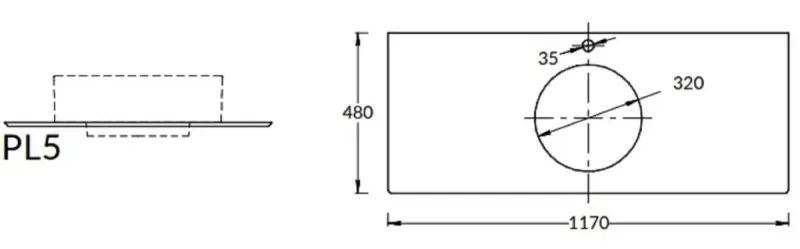 Столешница Kerama Marazzi Plaza Classic Монте Тиберио PL5.SG507120R\120 120 см белый натуральный