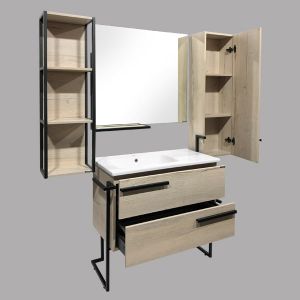Comforty Зеркало "Дюссельдорф-90" дуб дымчатый