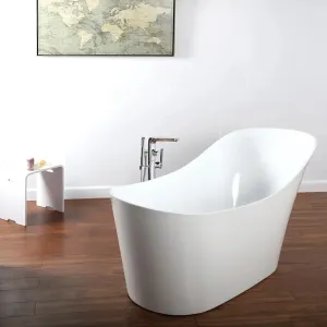 Ванна акриловая Ceruttispa Gloria CT10880 170x75 см со сливом-переливом белый