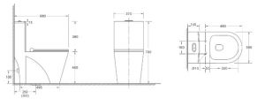 Унитаз WW SK  Арт. WELZBACH 001 GL-WT
