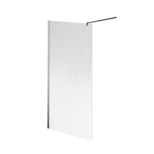 Душевая перегородка Kerama Marazzi Cristallo CT.100.WI.CR 100 см стекло рифленое профиль хром