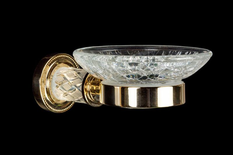 Мыльница Boheme Murano Crystal золото 10903-CRST-G